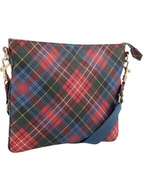 Vivienne Westwood Shoulder Bag PVC Canvas Gold Red
